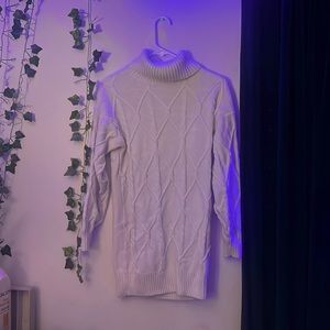 Hollister white sweater dress